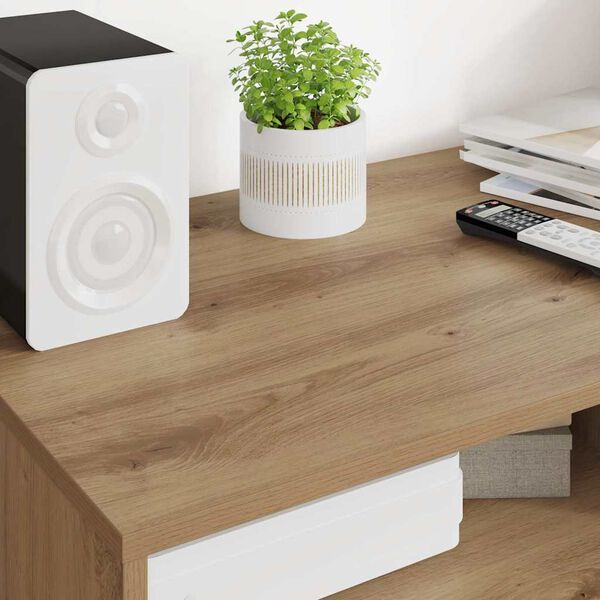 vidaXL ТВ шкаф с чекмедже Дъб 100 x 48 x 43 см Инженерно дърво