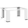 vidaXL Стойка за пералня, бяла