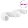 vidaXL Шлаух за въздуховод, PVC, 6 м, &Oslash;20 см