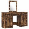 vidaXL Тоалетка с чекмедже Кафяво 50 x 41 x 135 см Инженерно дърво