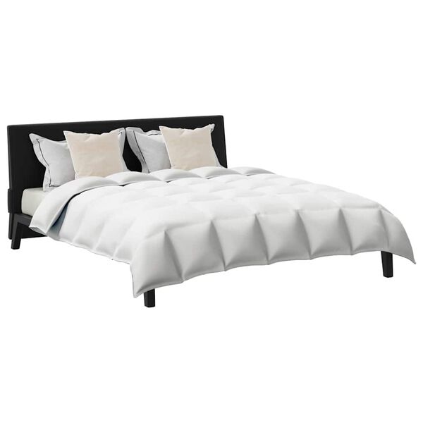 vidaXL Комплект завивки с възглавница 3 pcs Бяло Пухени пера