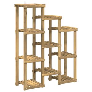 vidaXL Стойка за растения Бяло 85 x 30 x 114,5 см