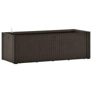 vidaXL Градинска повдигната леха, самополивна, мока, 100x43x33 см