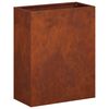 vidaXL Градинска саксия Ръждясало 40 x 20 x 40 см Кортенова стомана