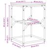 vidaXL Странична маса Старо дърво 41 x 40 x 60 см