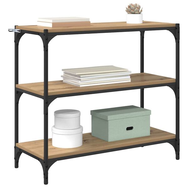 vidaXL Шкаф за книги Дъб 80 x 33 x 70,5 см