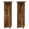 vidaXL Стойка за растения 2 pcs Опушен дъб &Oslash;40 x 100 см