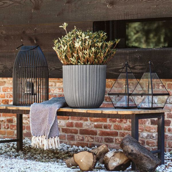 Capi Кашпа Urban Tube, 35x34 см, тъмносива