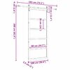vidaXL Преплъзваща се врата Кафяво 100 x 208 см Солидно борово дърво