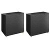 vidaXL Калъфи за пейки люлки 2 бр 8 капси 125x90x135/165 см полиетилен