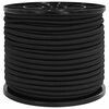 vidaXL Бунджи въжета 10 mm Черно PP и гума