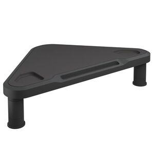 vidaXL Ъглова поставка за монитор, черна, 49x28x10,5 см
