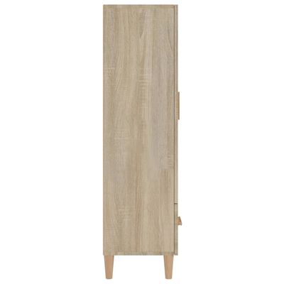 vidaXL Висок шкаф, сонома дъб, 70x31x115 см, инженерно дърво