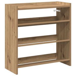 vidaXL Етажерка за обувки, дъб артизан, 60x25x62 см, инженерно дърво