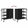 vidaXL Кухненска количка Черния дъб 87.5 x 39 x 84.5 см