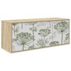 vidaXL Стенен телевизионен шкаф GOTHA 102 x 33 x 40 см Дъб сонома