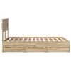 vidaXL Рамка за легло Сонома дъб 120 x 200 cm Инженерна дървесина