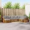 vidaXL Комплекти дивани с възглавница 8 pcs Естествено и светло сиво