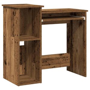vidaXL Бюро с рафтове, старо дърво, 84x40x78 см, инженерно дърво