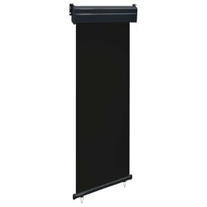 vidaXL Вертикална тента за балкон, 65x250 см, черна