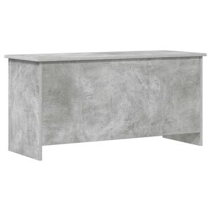 vidaXL Складов сандък със съхранение Бетонно сиво 100 x 40 x 50 cm