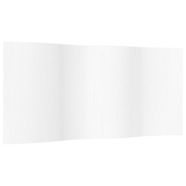 vidaXL Преграда за стая, бял, 165x400 см, бамбук