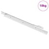 vidaXL Плъзгач за чекмедже 63 pcs Бяло Стомана