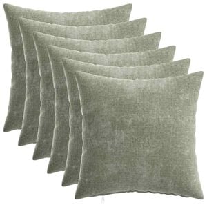 vidaXL Калъфка за възглавница 6 pcs HEERLEN Зелено 30 x 30 cm