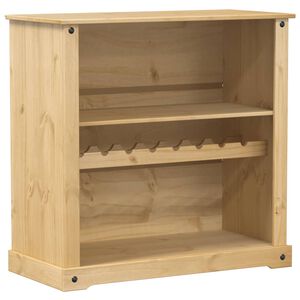 vidaXL Шкаф за вино "Corona" 107,5x51x105,5 см бор масив