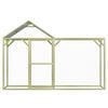 vidaXL Клетка за пилета, 3x1,5x2 м, импрегниран бор