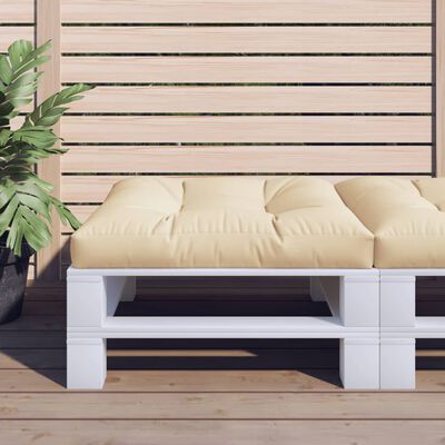 vidaXL Възглавница за палетен диван, бежова, 70x70x12 см