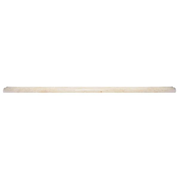 vidaXL Плот за маса, кремав, &Oslash;60x2,5 см, мрамор