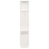 vidaXL Библиотека/разделител за стая, бяла, 51x25x132 см, бор масив
