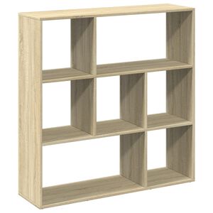 vidaXL Разделител за стая / библиотека, дъб сонома, 102x29x103,5 см