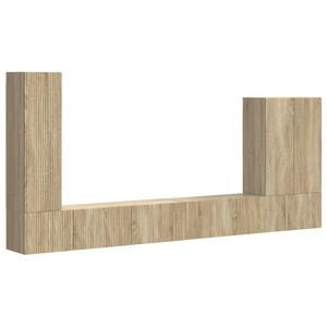 vidaXL Комплект за стена на телевизор 6 бр. 98 x 31 x 29,5 см