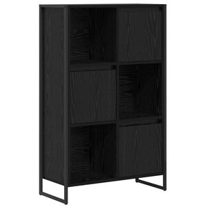 vidaXL Шкаф за книги 68 x 30 x 108.5 см Инженерна дървесина Черния дъб