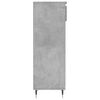 vidaXL Шкаф за обувки, бетонно сив, 40x36x105 см, инженерно дърво