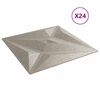 vidaXL Стенни панели Звезда 24 pcs Звезда Бетон 50 x 50 cm XPS Пяна