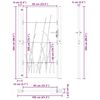 vidaXL Градинска порта 100x200 см, дизайн с кортен стомана и трева