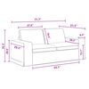 vidaXL Комплект дивани 2 pcs Тъмен сив 182 x 80 x 82 см текстил