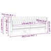 vidaXL Честърфийлд диван 3-местен светлосив плат