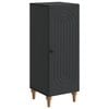 vidaXL Служебен шкаф Черно 33 x 34,5 x 90 см Инженерна дървесина