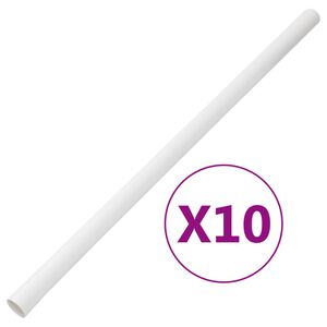 vidaXL Кабелни канали &Oslash;30 мм 10 м PVC