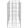 vidaXL Габион повдигната леха, поцинкована стомана, 90x30x60 см