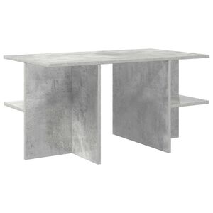 vidaXL Масичка за кафе Бетонно сиво 87 x 50 x 45 см