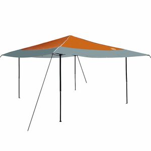 vidaXL Шатър 395 x 395 x 251 см Оранжево текстил