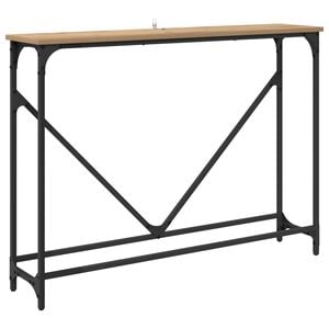 vidaXL Конзолна маса Дъб 102 x 23 x 75 см Инженерна дървесина