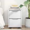 vidaXL Нощно шкафче с чекмедже Бяло 30,5 x 30 x 43 см Инженерно дърво
