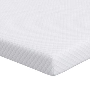 vidaXL Топер за матрак от мемори пяна 80 x 200 cm Thick Меко Бяло