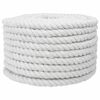 vidaXL Памучен канап 16 mm 25 m Бяло 100% Памук